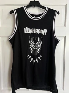 Black Panther Wakanda T'Challa Basketball Jersey Mens Large Chadwick Bosema - Picture 1 of 10