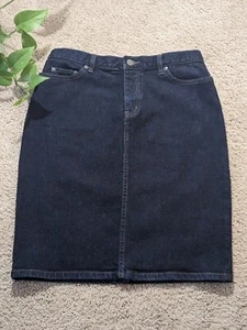 Lauren by Ralph Lauren Blue Knee Length Denim Pencil Skirt. Sz 6 - Picture 1 of 6
