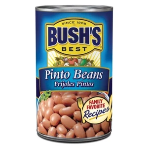 BUSH'S BEST 16 oz Canned Pinto Beans, Source of Plant Based Protein 12 Pack - Picture 1 of 6