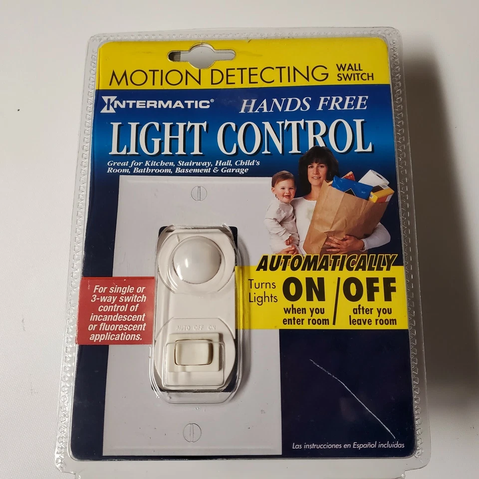 New Intermatic Motion Detector Sensor Hands Free Control Automatic Lights Switch - Image 1 of 4