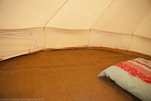 Bell Tent Coir Mat Half/Full Moon Fits 3m-7m ZIG Tents | Natural Coir Flooring - Picture 1 of 9