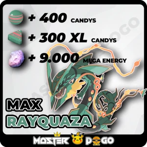 π¬ 300 XL CANDY FARM for RAYQUAZA β
MAX your RAYQUAZA | Pokemon GO - Picture 1 of 2