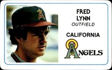 1981 Perma-Graphic Superstar Credit Cards (125- prefix) Fred Lynn California