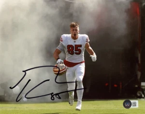 GEORGE KITTLE SIGNED AUTOGRAPHED 8x10 PHOTO SAN FRANCISCO 49ERS STAR BECKETT BAS - Picture 1 of 2