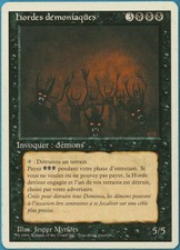 Demonic Hordes (WB) Revised (FRENCH) PLD Black Rare CARD (183713) ABUGames