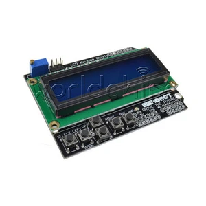 1602 LCD Board Blue Backlight Keypad Shield For Arduino Duemilanove Robot New - Picture 1 of 4