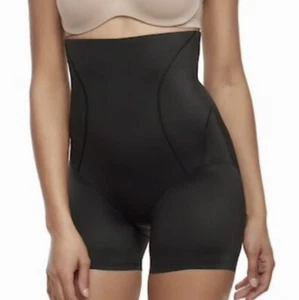 NAOMI NICOLE Inside Magic BLACK Firm Control High Waist Boy Shorts NWT Womens L - Picture 1 of 4