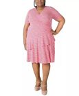 Robbie Bee Plus Size Ruffled Fit & Flare Dress