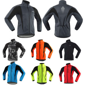 Men Women Thermal Cycling Jacket Winter Bicycle Windproof Waterproof Coat MTB