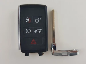 ORIGINAL LAND RANGE ROVER 18-24 OEM SMART KEY LESS ENTRY REMOTE FOB UNCUT INSERT - Picture 1 of 16