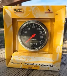 Auto Meter 2489 3-3/8" Traditional Chrome Electric Speedometer 0-160 MPH NEW - Picture 1 of 2