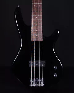 Ibanez GSR105EX 5-String Bass, Gloss Black - Picture 1 of 10