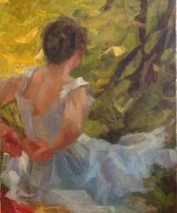 Nach Anders Zorn Frau zieht sich aus Studie in Öl auf 16x20 Leinwand Margaret Aycock - Bild 1 von 10
