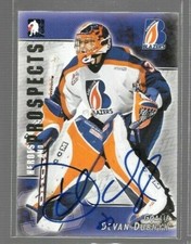2004-05 In The Game Heroes and Prospects Devan Dubnyk #71 In Person Autograph