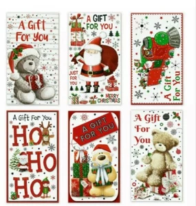 15 x Assorted Christmas Money Envelope Gift Card Voucher Wallet Xmas Santa... - Picture 1 of 7