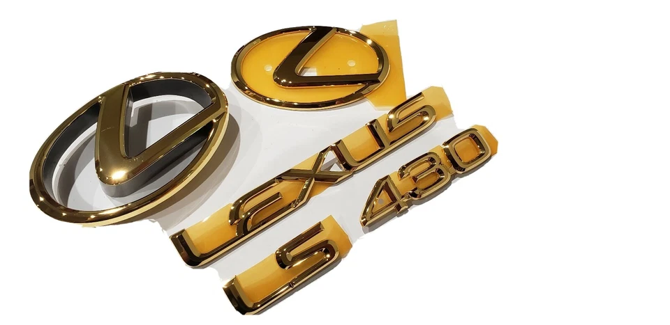 ПОДХОДИТ для нового Lexus LS430 полный комплект эмблемы Word Gold 2004 2005 2006 - Изображение 1 из 1