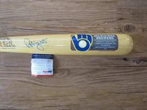Robin Yount Autograph Signed Auto Bat Cooperstown Bat PSA/DNA Milwaukee Brewers - Picture 1 of 6