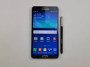 Samsung Galaxy Note 3 (SM-N900V) 32GB - Black (GSM Unlocked) Smartphone - J8847 - Picture 1 of 7