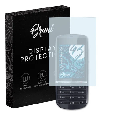 Bruni 2x Protective Film for Nokia Asha 300 Screen Protector Screen Protection - Image 1 of 4