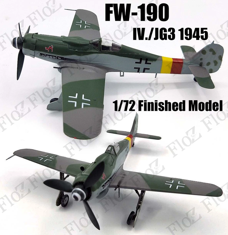 WWII Fw190 D-9 IV./JG3 1945 1/72 aircraft finished plane Easy model - Image 1 of 4