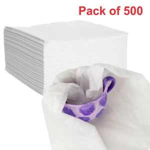 500x White Acid Free Tissue Papers 500x750mm High Quality Gift Wrapping Sheets - Picture 1 of 5