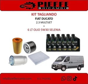 KIT FILTRI TAGLIANDO + 6 LT OLIO 5W30 SELENIA FIAT DUCATO 2.3 MULTIJET 88KW/96KW - Imagen 1 de 1