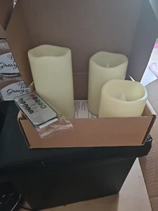 Three Battery Candles With Remote - Picture 1 of 1