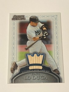 Paul Lo Duca 2005 Bowman Sterling Bat Card #PL Florida Marlins