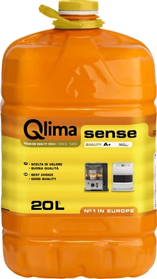 Combustibile liquido per stufe, tanica Qlima Sense da 20 lt, qualità e risparmio