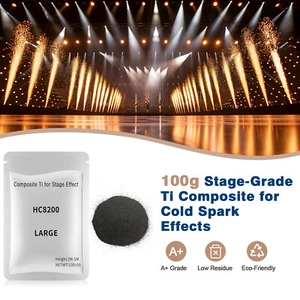 Cold Spark Machine Ti Powder 100g Bag 3-5M Range Stage Effect Outdoor/Indoor - Bild 1 von 14