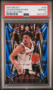 2023-24 Panini Select Blue Tectonic Julian Strawther RC /99 PSA 10 - Picture 1 of 2