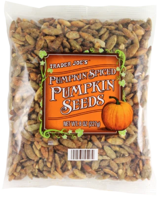 Trader Joe’s Pumpkin Spiced Pumpkin Seeds 8 oz, Exp 05/2026 - Image 1 of 4