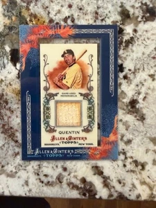 Mini tarjeta reliquia Topps Allen & Ginter 2011 White Sox Carlos Quentin #AGR-CQ - Imagen 1 de 2