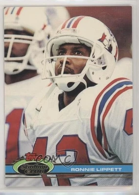 1991 Topps Stadium Club Super Bowl XXVI Ronnie Lippett #454 - Image 1 of 2