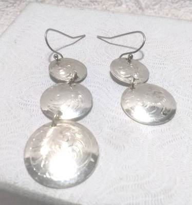 Pendientes colgantes Montana Silver Silversmiths círculo ascendente pieza faltante Foto 1 de 4