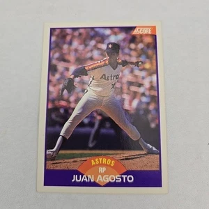 JUAN AGOSTO 1989 Score #283 No Copyright Promo Prototype Variation Astros - Picture 1 of 2