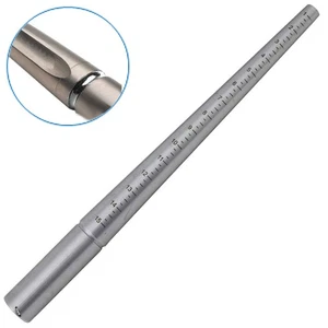 Steel Ring Mandrel Marked Grooved Metal Jewelry Tool Wire Wrapping Us 1-15 - Picture 1 of 5