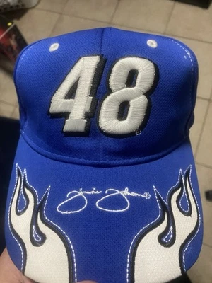 Sombrero Jimmie Johnson #48 NASCAR, con su firma bordada Foto 1 de 2