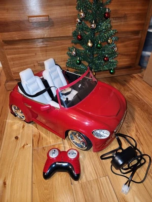 Coche Convertible American Girl RC Rojo COMPLETO Funciona con Control Remoto y Cargador! Foto 1 de 4