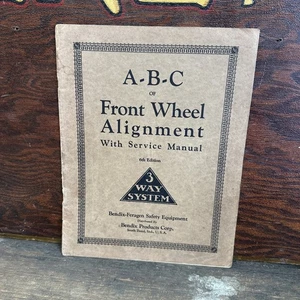 Bendix Feragen The ABC Front Wheel Alignment Service Manual US Vintage - Picture 1 of 15