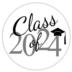 108 Seals Class of 2024 Graduation Label - Hershey Kiss Labels -Party Favors - Picture 1 of 16
