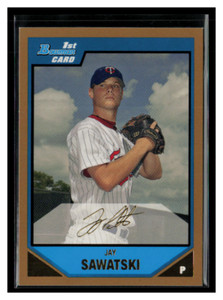 2007 Bowman Prospects Gold #BP76 Jay Sawatski 1st Bowman