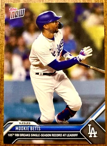 2023 Topps NOW Mookie Betts 105th RBI Breaks MLB Record For Leadoff #909 PR=884 - Bild 1 von 2