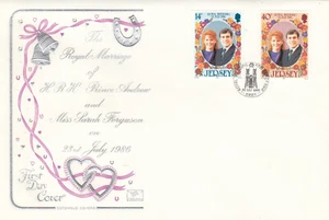 Prince Andrew Fergie Wedding GB Jersey Cotswold FDC 1986 NO INSERT (104047)  - Picture 1 of 1