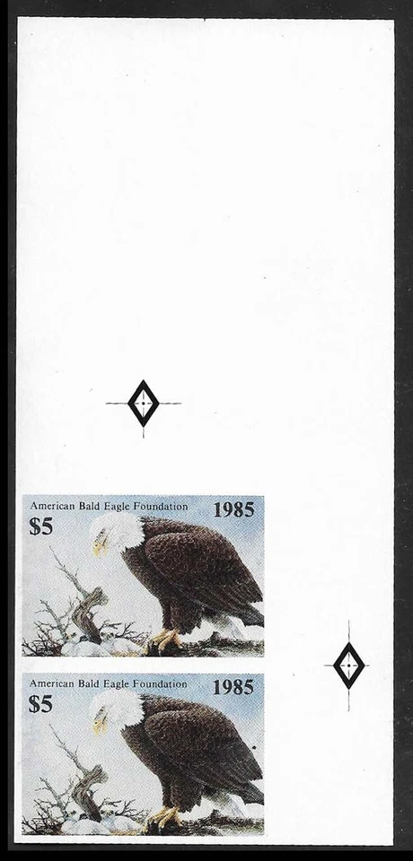ABE3P — 1985 American Bald Eagle Foundation proof pair - Image 1 of 1