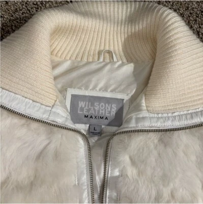 Womens Wilsons leather fur coat - Image 1 of 4