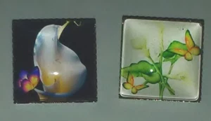 Blumen Chunk/ Druckknopf/ Snap Button Set - Bild 1 von 2
