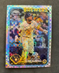 2024 Topps Chrome Update Series - Jackson Chourio X-Fractor #USC18 RC - Picture 1 of 2