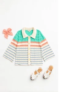 NWT Girls Finding Foxtale Pleasantville Sweater Size 5 - Picture 1 of 3