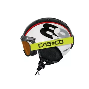 Skihelm Casco MINI Pro 89 Schwarz Weiß S 52 bis 56 cm - Picture 1 of 1